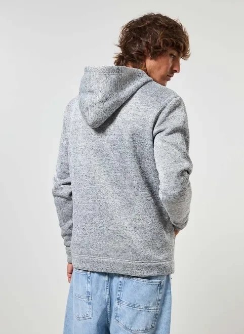 moletom canguru cinza mescla texturizado moletom canguru cinza mescla texturizado