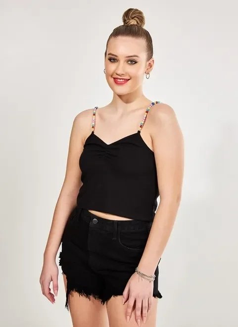 blusa com alcinha de miçanga blusa com alcinha de miçanga