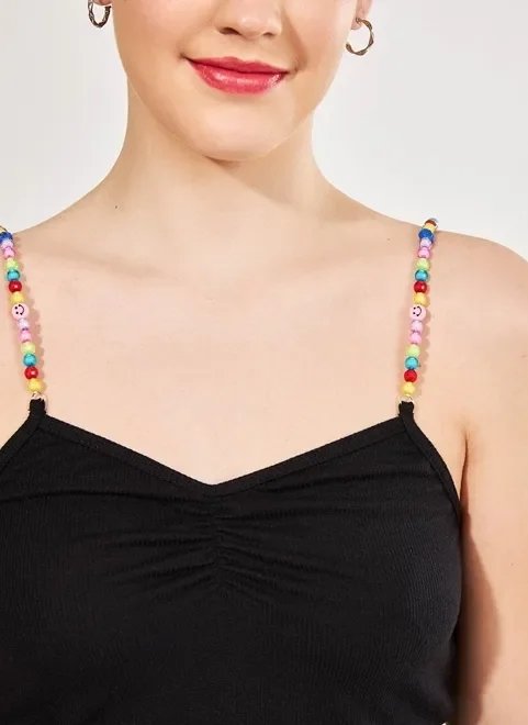 blusa com alcinha de miçanga blusa com alcinha de miçanga