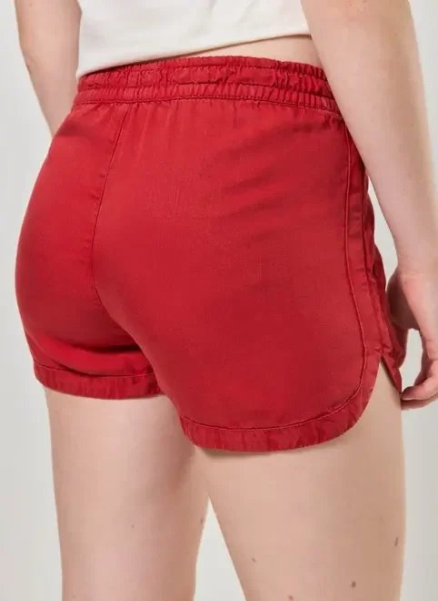 short em sarja leve com elástico short em sarja leve com elástico