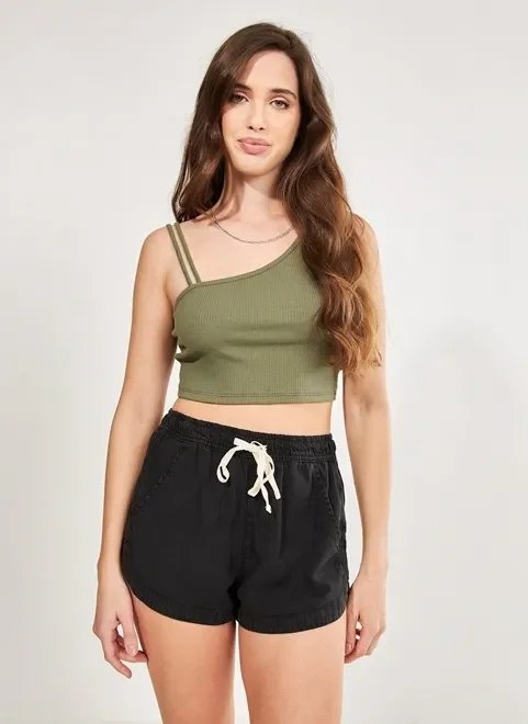 short preto em sarja short preto em sarja