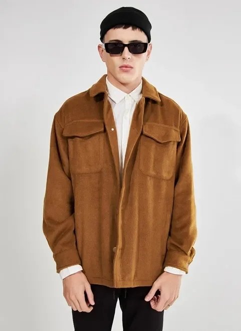 jaqueta estilo camisa caramelo jaqueta estilo camisa caramelo