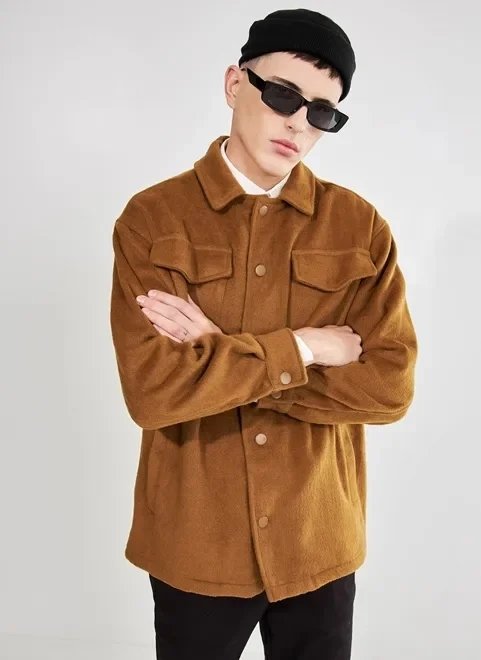 jaqueta estilo camisa caramelo jaqueta estilo camisa caramelo