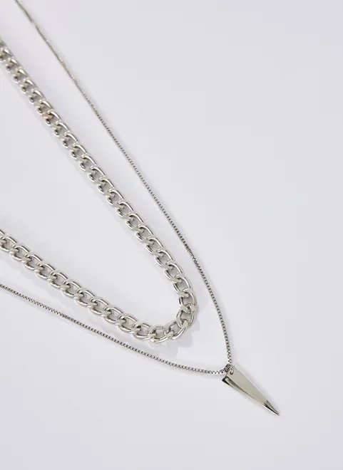 kit 2 colares triângulo kit 2 colares triângulo