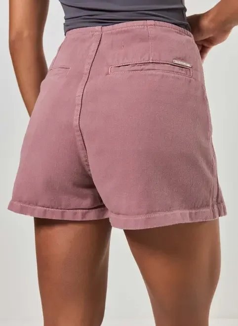 short saia transpassado em sarja short saia transpassado em sarja