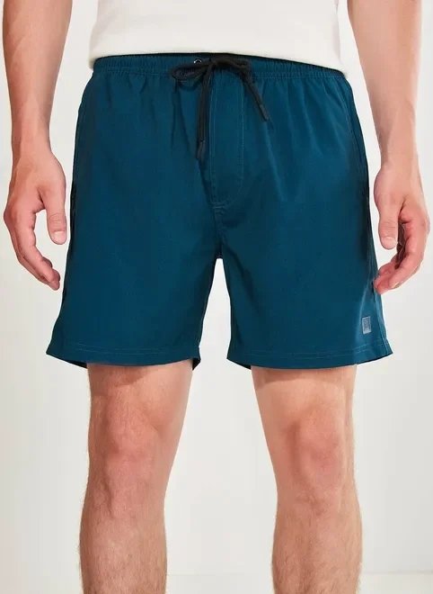 bermuda de banho azul bermuda de banho azul