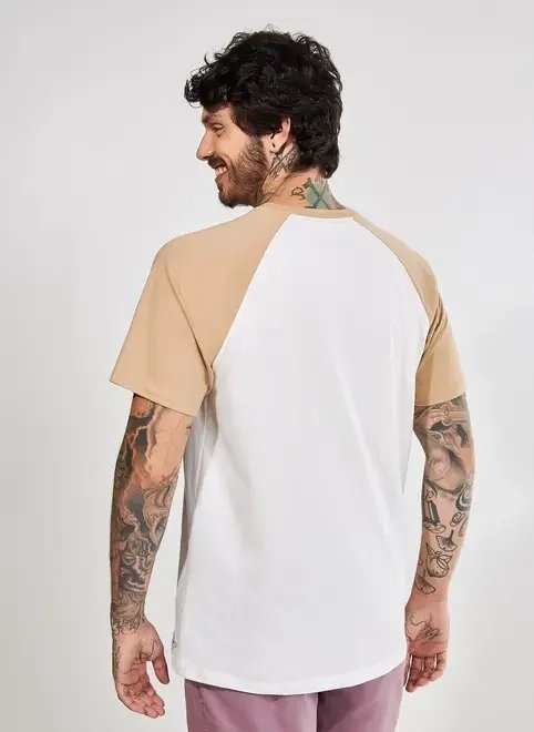 camiseta de manga curta raglan camiseta de manga curta raglan