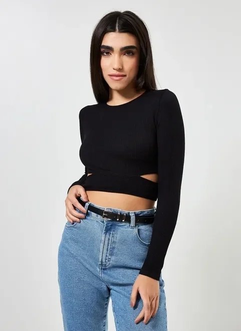 *blusa manga longa seamless com abertura *blusa manga longa seamless com abertura