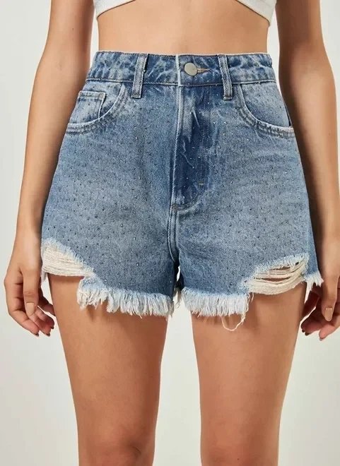 short jeans com strass short jeans com strass