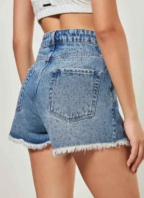 short jeans com strass short jeans com strass