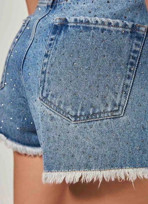 short jeans com strass short jeans com strass