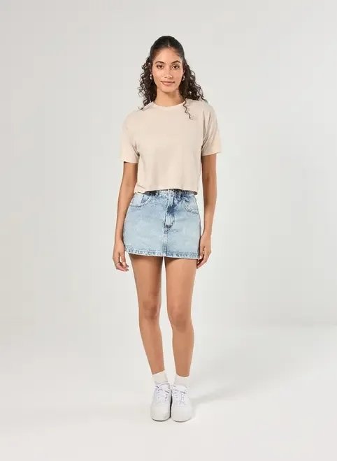 short saia jeans cintura alta short saia jeans cintura alta