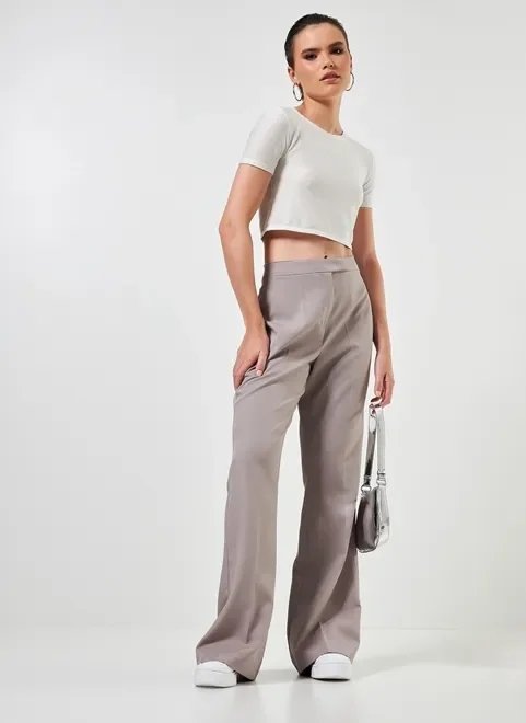 blusa cropped de lurex off-white blusa cropped de lurex off-white
