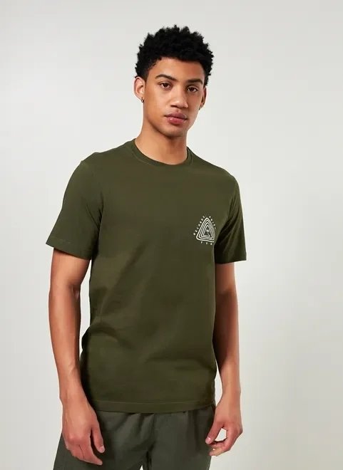 camiseta de manga curta estampa triângulo camiseta de manga curta estampa triângulo