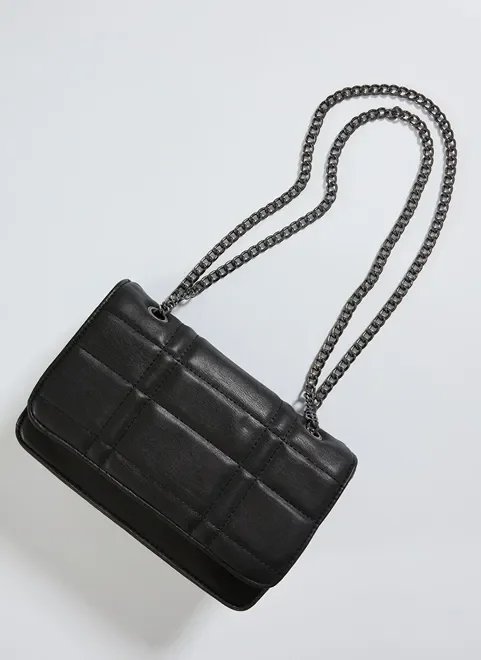 bolsa quadrada alça de corrente bolsa quadrada alça de corrente