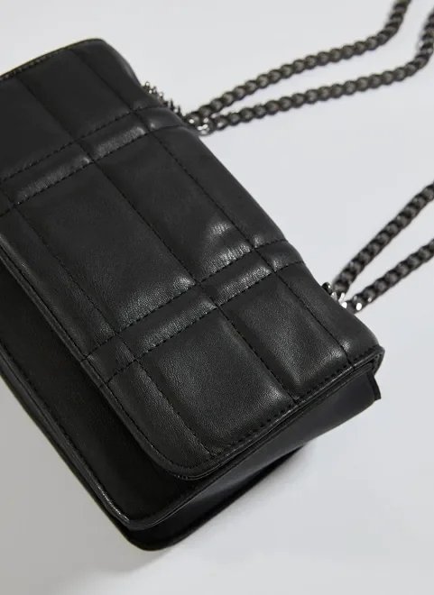 bolsa quadrada alça de corrente bolsa quadrada alça de corrente