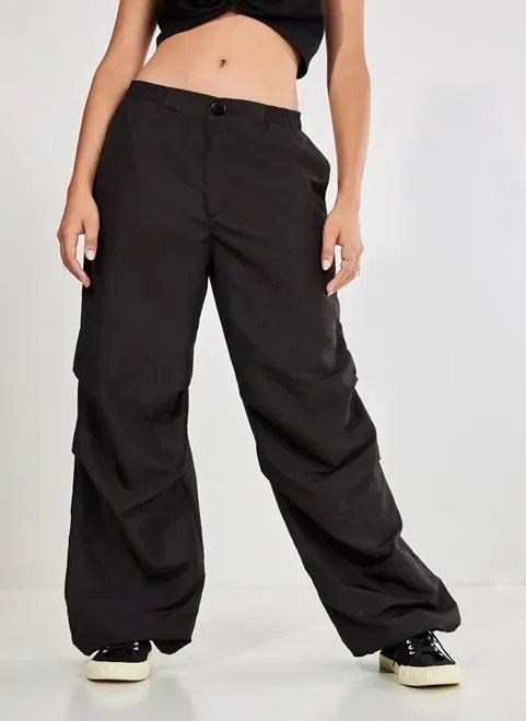 calça parachute preta calça parachute preta