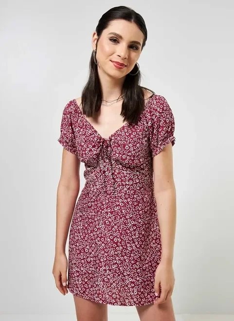 vestido macaquinho vermelho florzinhas vestido macaquinho vermelho florzinhas