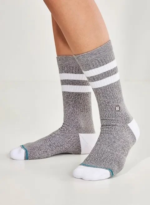 meia stance cinza mescla com listras meia stance cinza mescla com listras