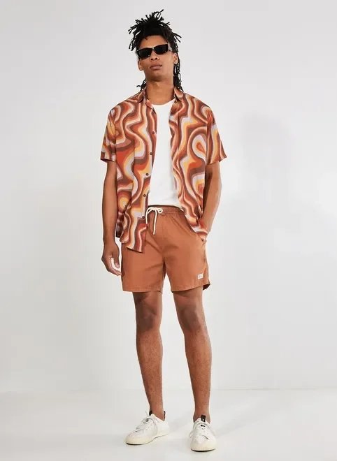 camisa estampada marble 70s camisa estampada marble 70s