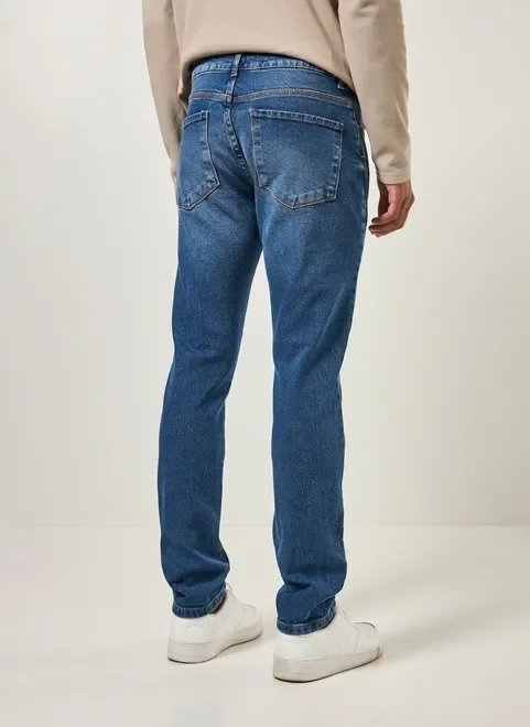 calça slim jeans escuro calça slim jeans escuro