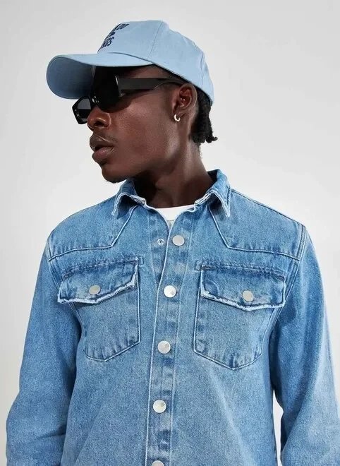 camisa overshirt jeans camisa overshirt jeans