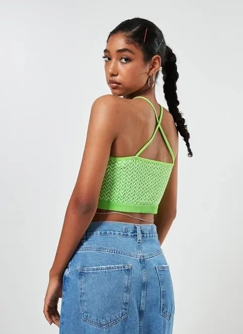 blusa cropped seamless verde neon blusa cropped seamless verde neon