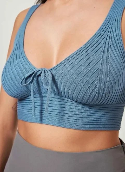 top de tricô com amarração top de tricô com amarração