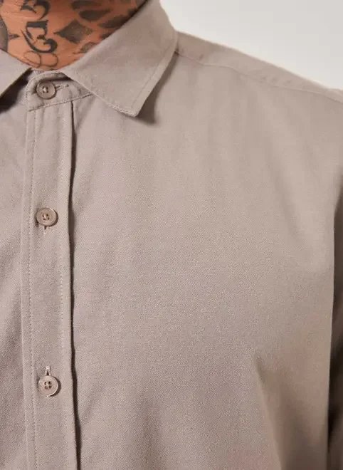 camisa de manga curta lisa com linho camisa de manga curta lisa com linho