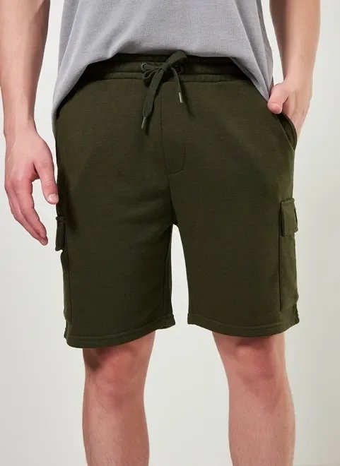 bermuda cargo moletom verde militar bermuda cargo moletom verde militar