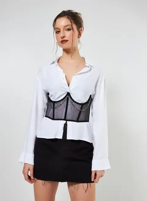 corset com corrente corset com corrente