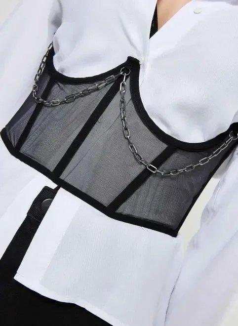 corset com corrente corset com corrente