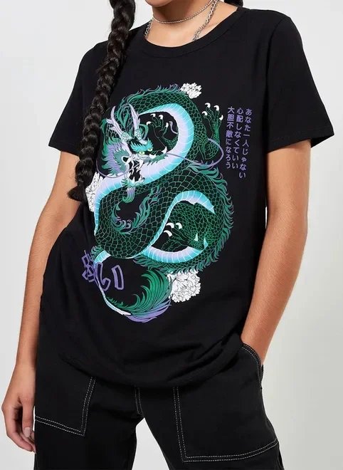 camiseta oversized dragão camiseta oversized dragão