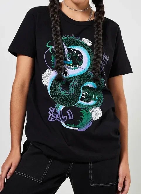 camiseta oversized dragão camiseta oversized dragão