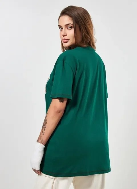camiseta verde ovesized london camiseta verde ovesized london