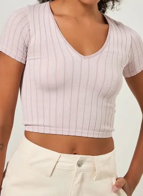 blusa cropped seamless canelada blusa cropped seamless canelada