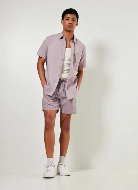 camisa com linho tom pastel camisa com linho tom pastel