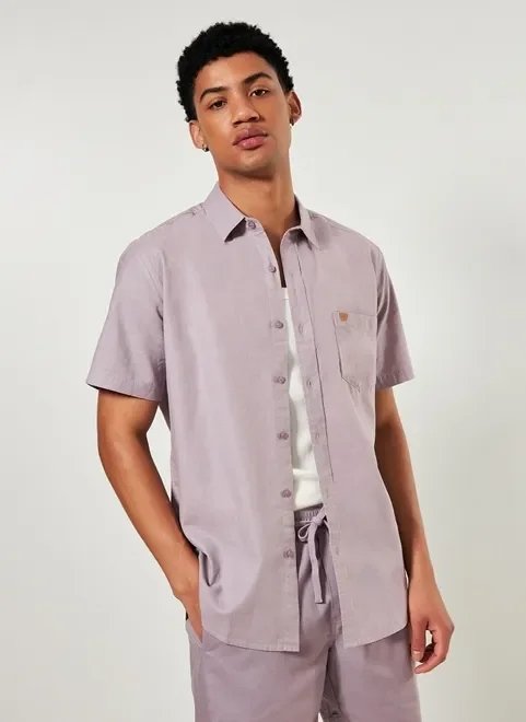 camisa com linho tom pastel camisa com linho tom pastel