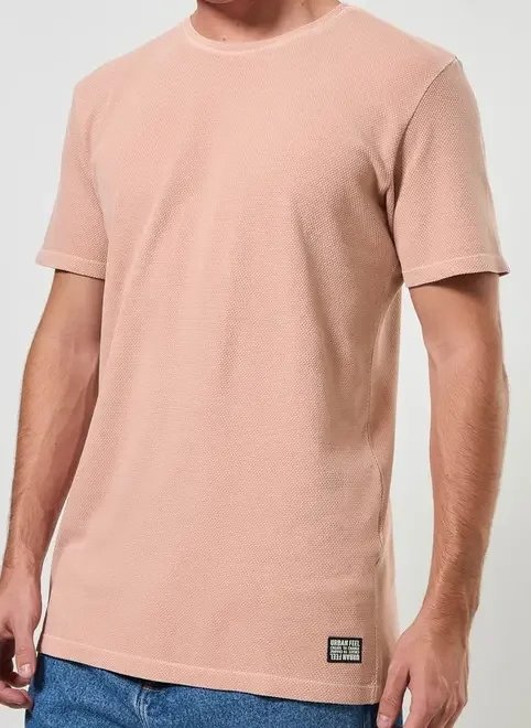 camiseta em malha texturizada camiseta em malha texturizada