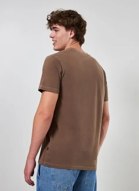 camiseta marrom estonada create camiseta marrom estonada create