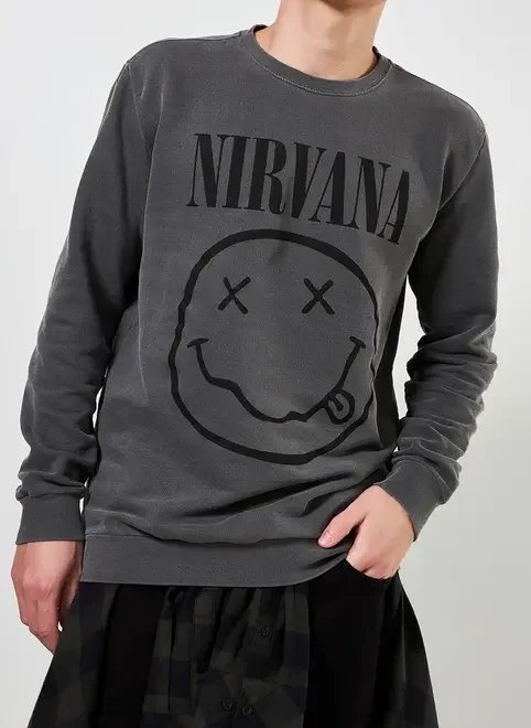 moletom estonado nirvana moletom estonado nirvana