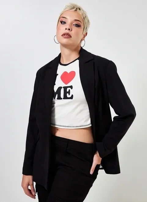 blazer alongado preto blazer alongado preto