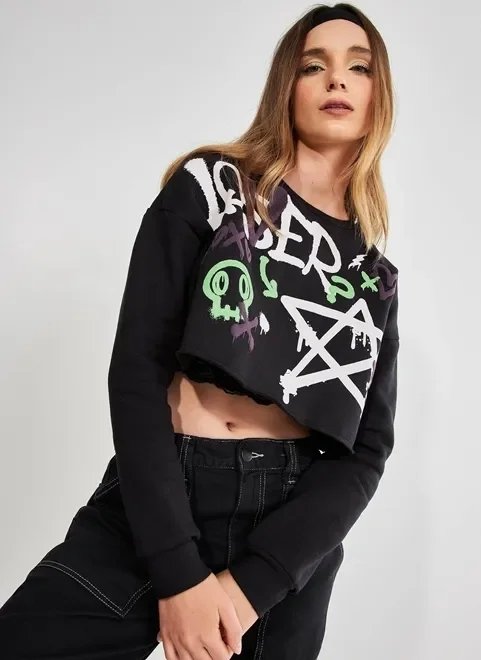 moletom cropped grafites moletom cropped grafites