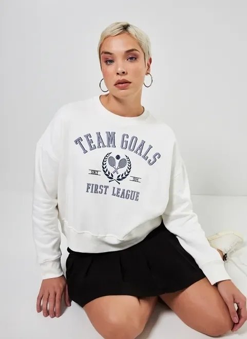 moletom off-white college team moletom off-white college team