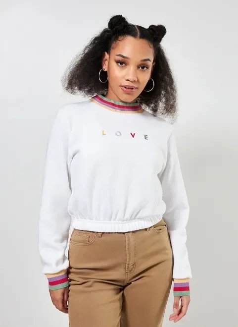 moletom love com golinha colorida moletom love com golinha colorida