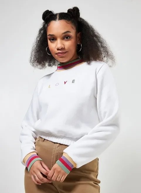 moletom love com golinha colorida moletom love com golinha colorida