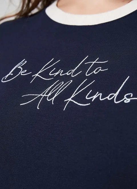 blusa azul marinho bordado be kind blusa azul marinho bordado be kind