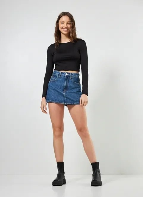 blusa de manga longa lisa blusa de manga longa lisa