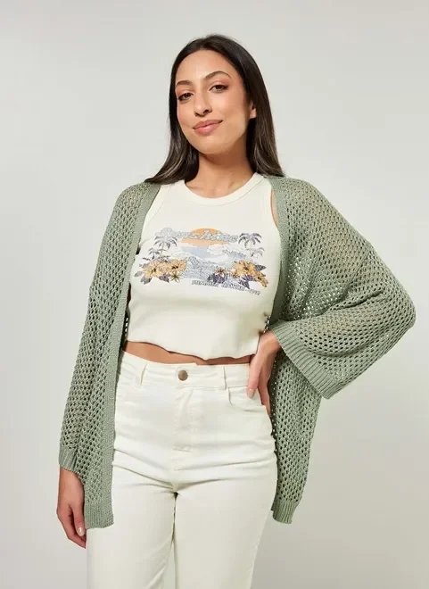 kimono em tricô verde boho kimono em tricô verde boho