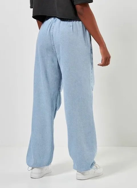 calça parachute jeans clara calça parachute jeans clara